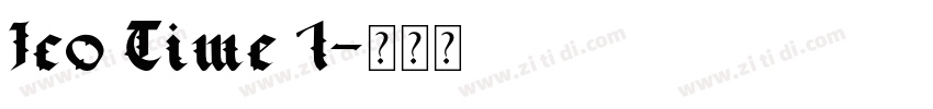 Ico Time 1字体转换